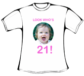 t-shirt 21st birthday party design print