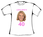 t-shirt 40th birthday party design print